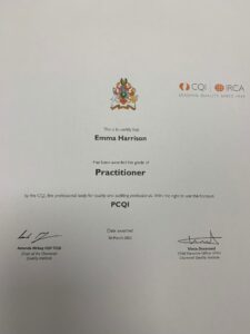 CQI Quality Practitioner Status