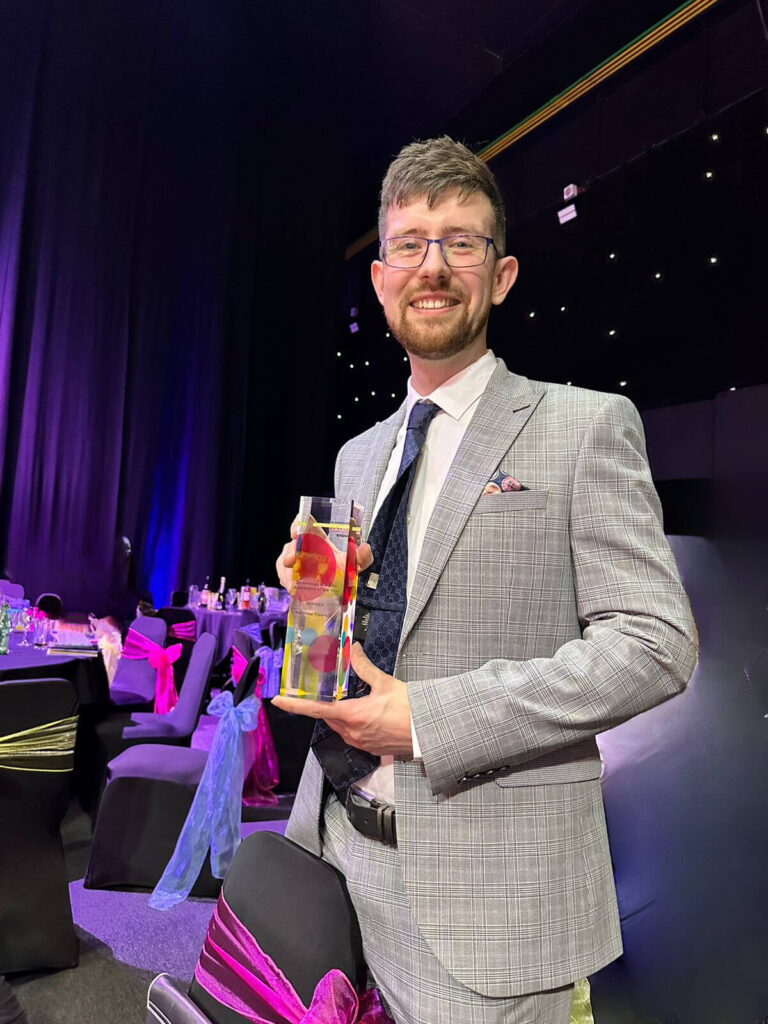 South Yorkshire Apprenticeship Awards - Matthew Trueman with Award
